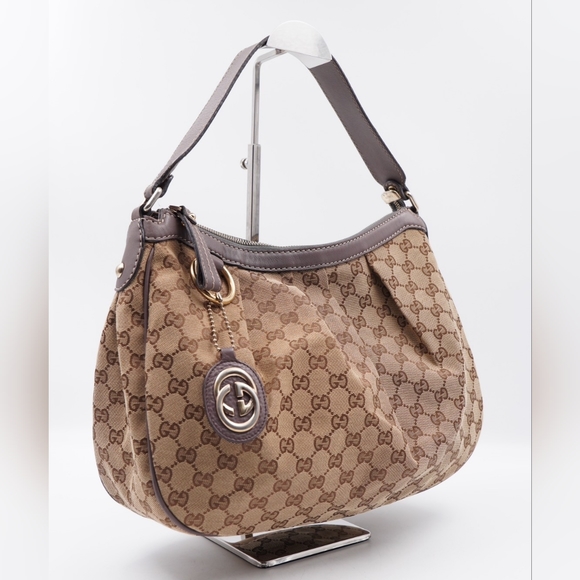 AF54❤️Gucci GG  Monogram Canvas Sukey hobo - Picture 4 of 15